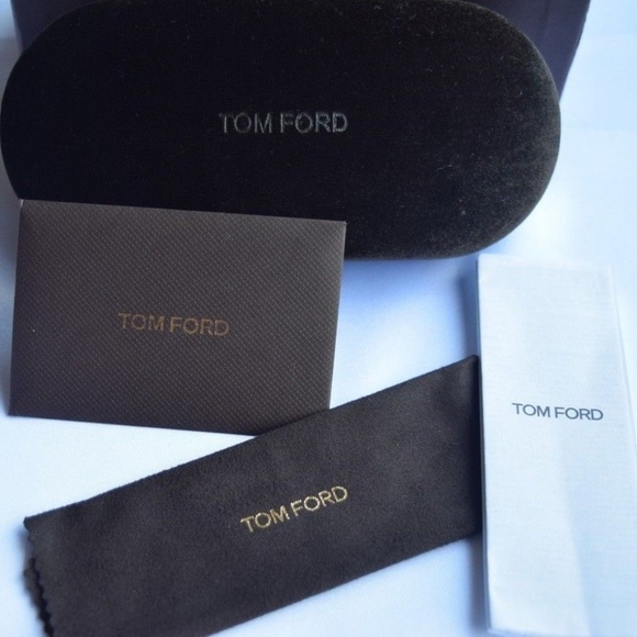 Tom Ford Sunglasses Case Set, Brown Velvet Clamshell Hard Case, Boxed,Cloth,Card main image 10